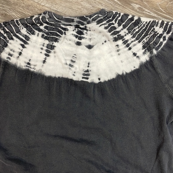 Monrow Crewneck Sweatshirt Gray White Tie Dye Size XS - Picture 9 of 10